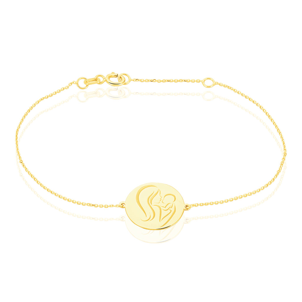 Bracelet Cobeia Maille Forçat Or Jaune