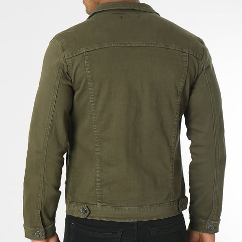 Veste Jean Super Slim Fit 0053 Denim Vert Kaki