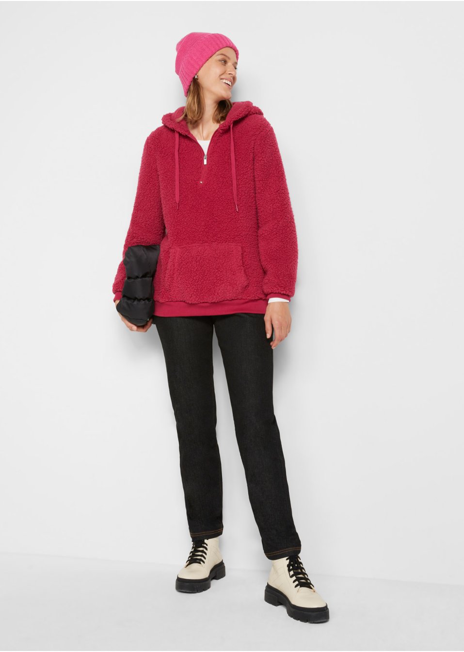 Pull en polaire peluche