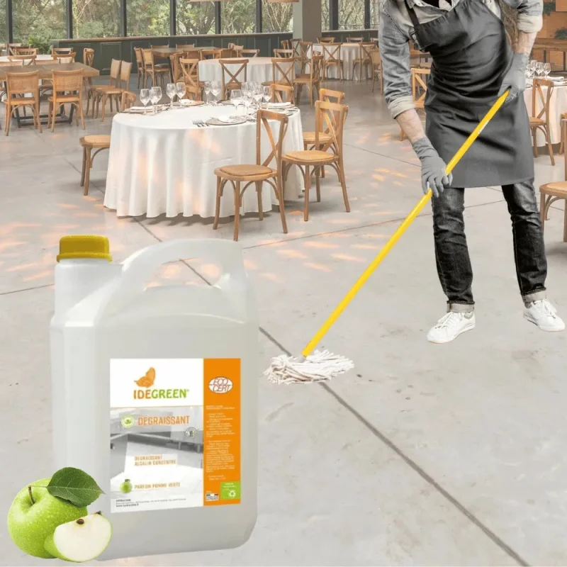 IDEGREEN - Dégraissant, détergent sols Ecocert - Respect'home - 5L