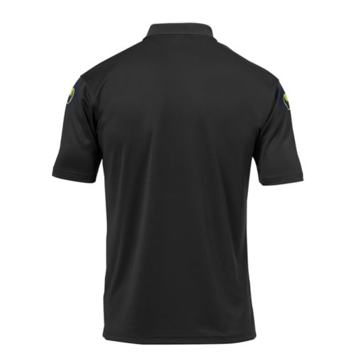 Camisa Polo Score Preta/Verde Fluorescente Uhlsport