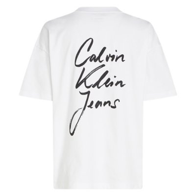 Tee-shirt à manches courtes femme Script Institutional CALVIN KLEIN