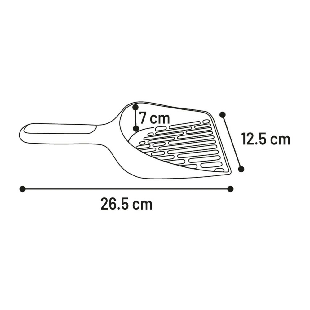 Pelle à litière xl bleu pour litière agglomérante pour chat