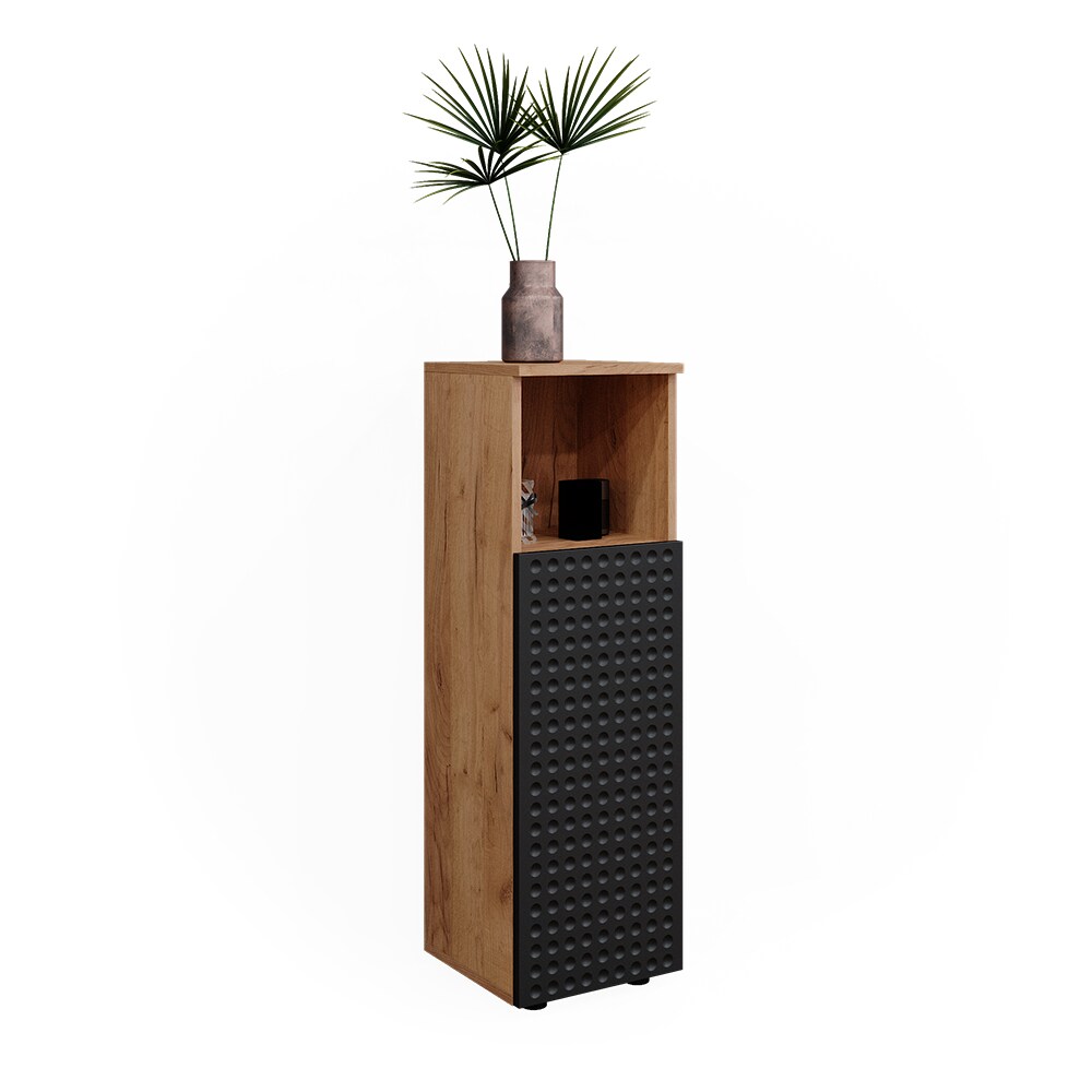 Vicco Midischrank Irma Eiche Anthrazit 30 x 95 cm Badezimmer