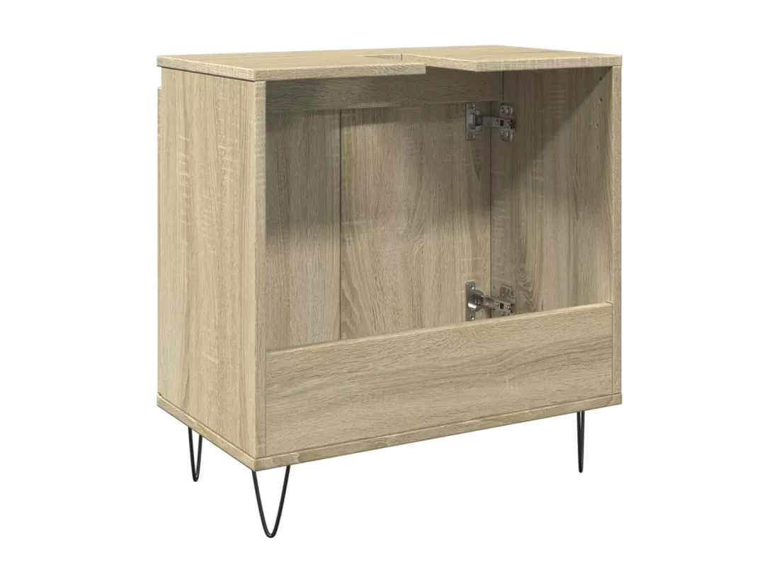 Armoire de bain chêne sonoma 58x33x60 cm bois d'ingénierie