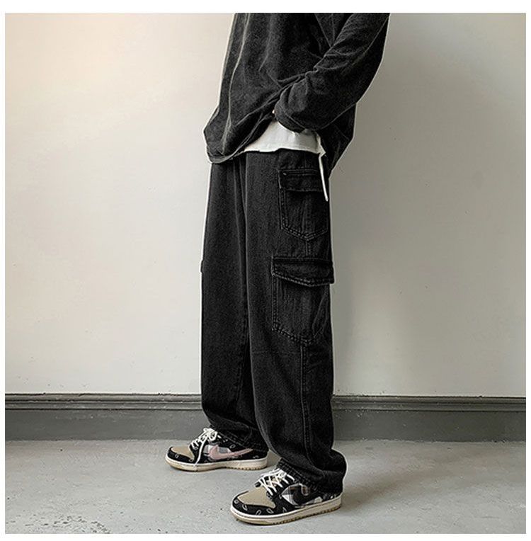 Lorencho - Cargo-jeans met wijde pijpen