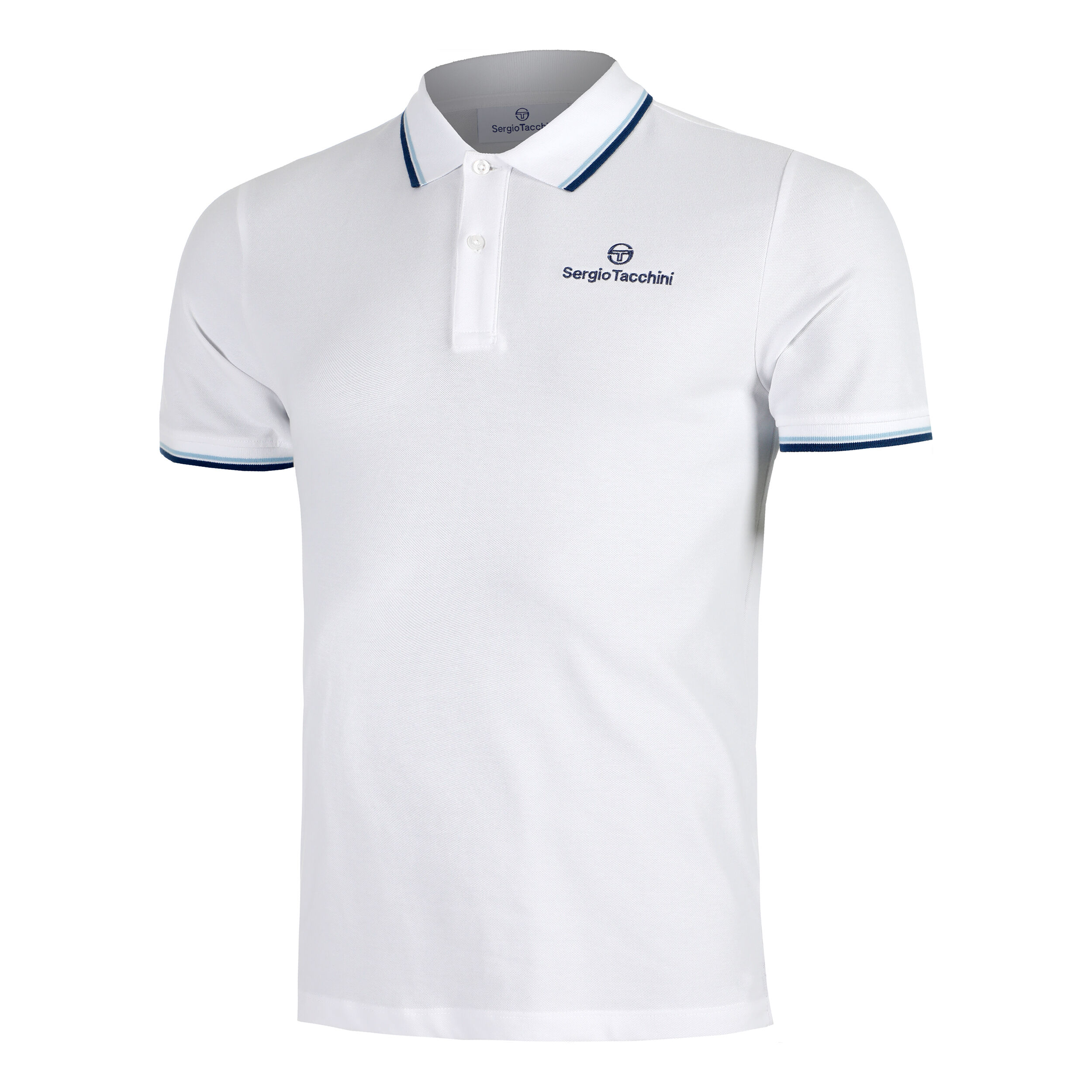 Sergio Tacchini Reed Polo Hommes - Blanc , Bleu