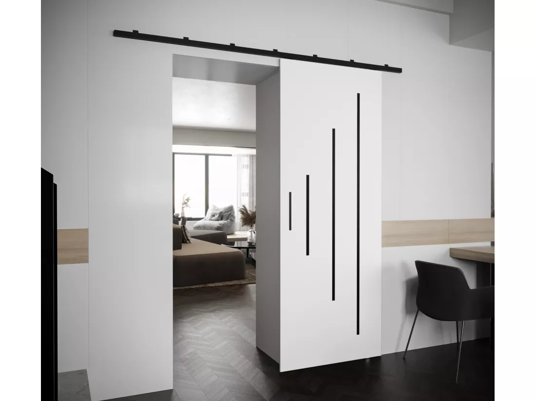 Portes coulissantes Zonda Y 90x204 cm (Blanc)