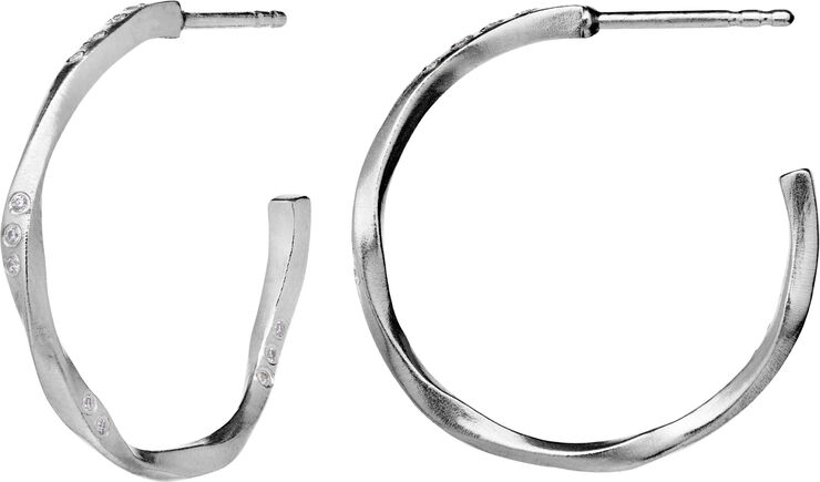Maanesten Echo Medium Earring Silver