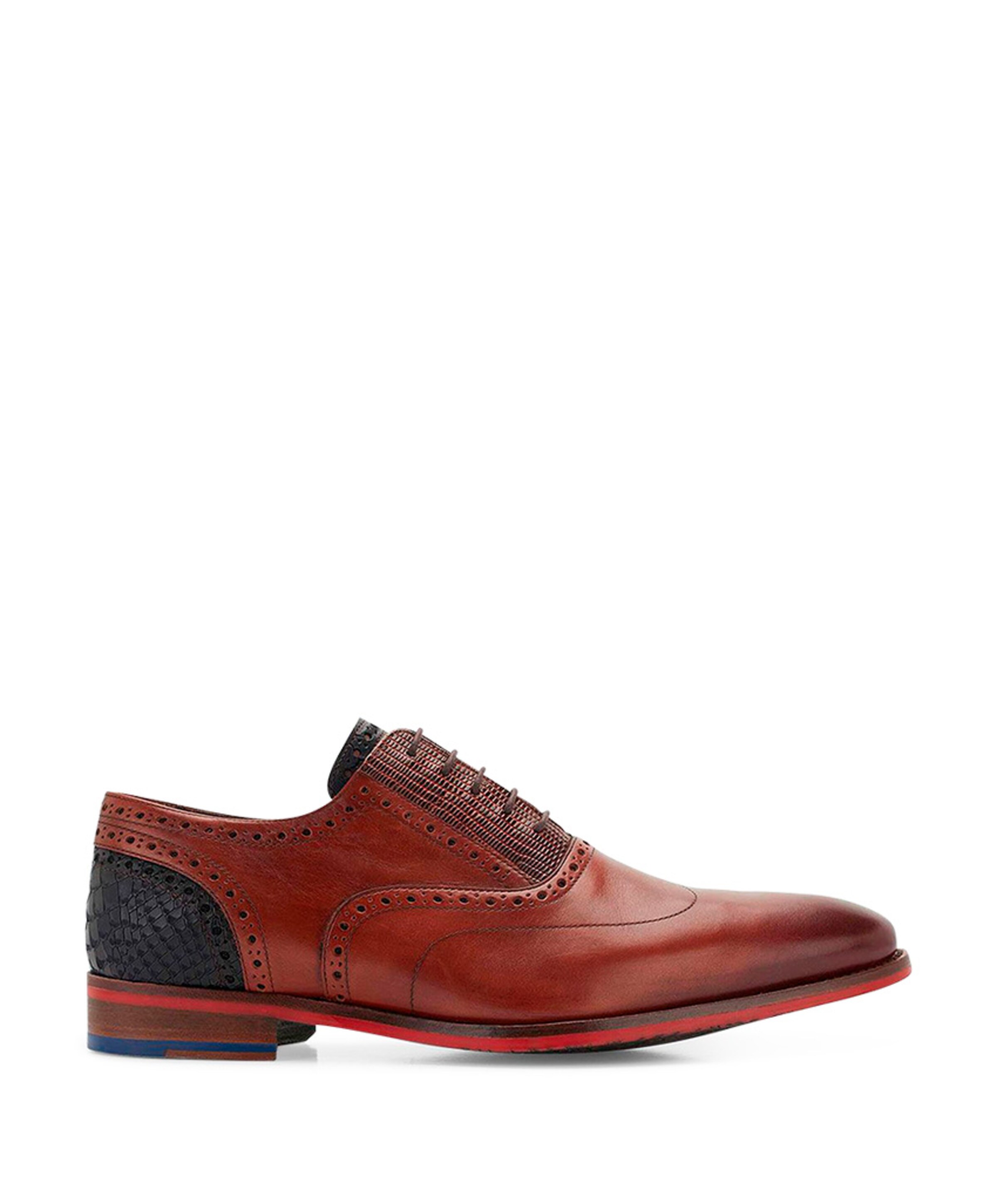 Floris van Bommel HEREN MOLIERE RZ veterschoenen bruin
