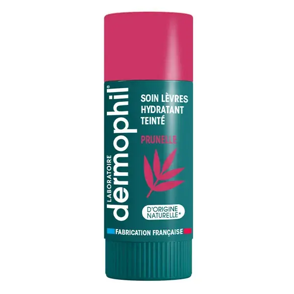 Dermophil Baume Lèvres Hydratant Teinté Prunelle 4g