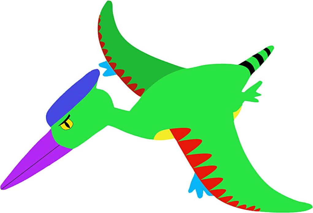 Dinosaurer - H 15-22 CM - B 24-25 CM - 230 G - Hvid - 16 Stk