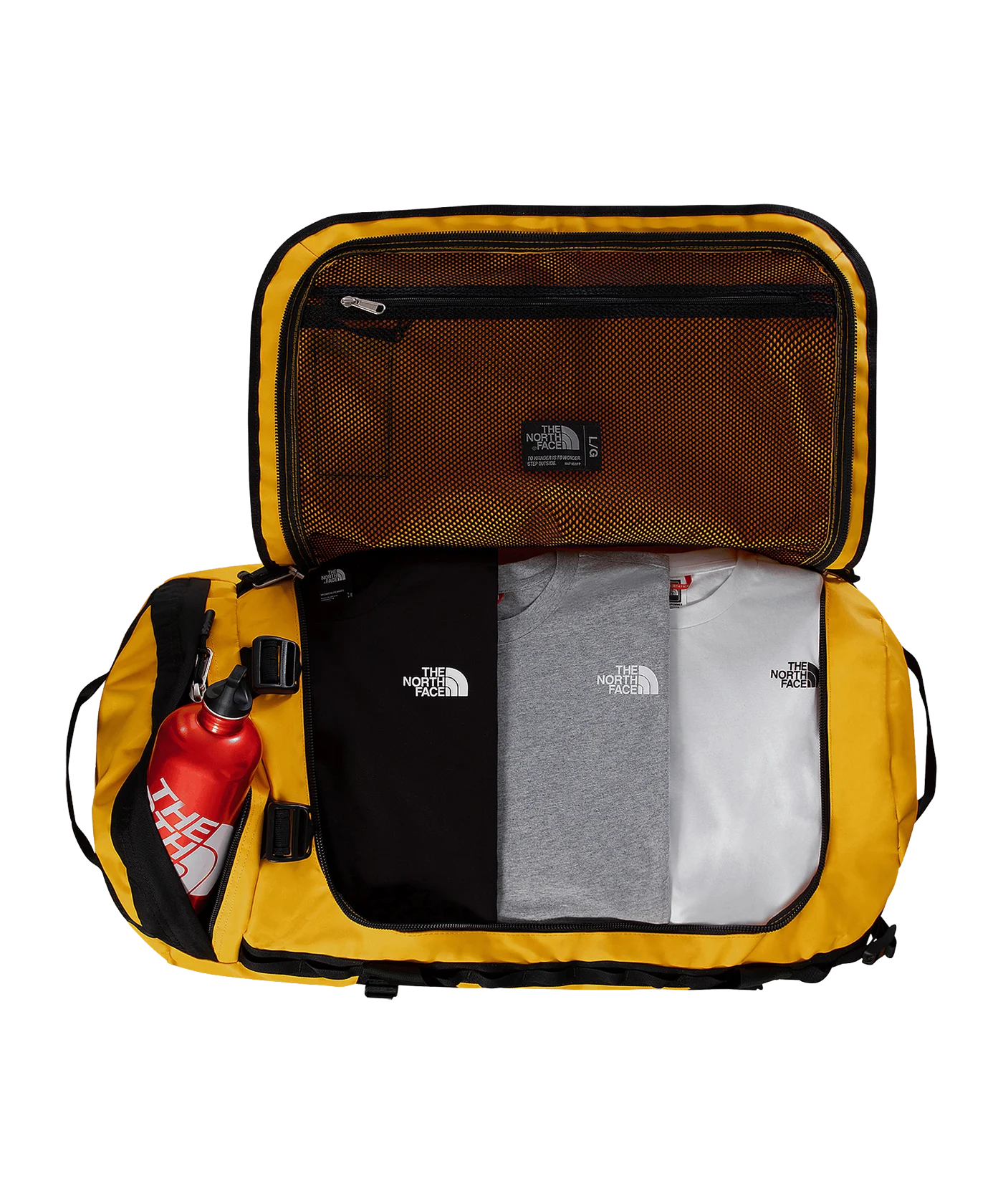 The North Face Base Camo Duffle L Tasche Gold F4WP