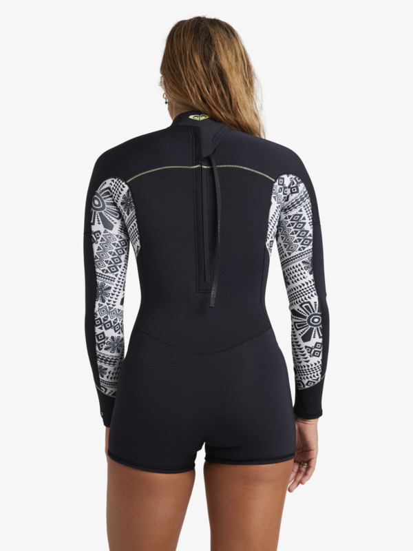 2mm Swell Series Springsuit manches longues Blanc Femme