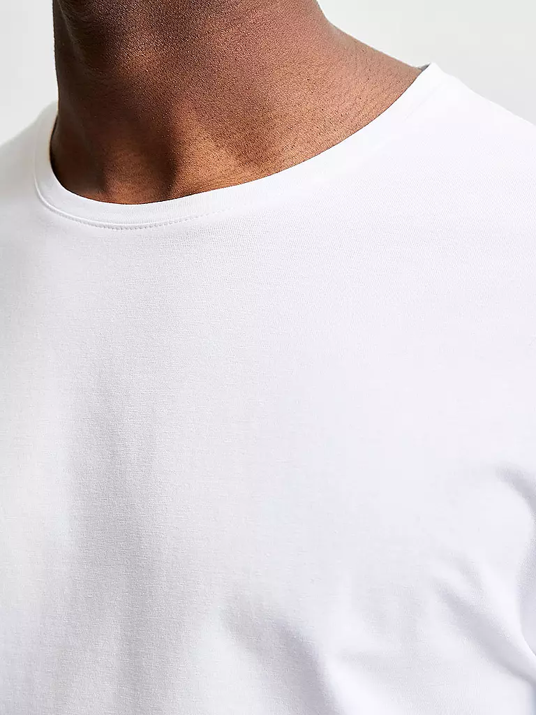 SELECTED T-Shirt SLHNEWPIMA weiss