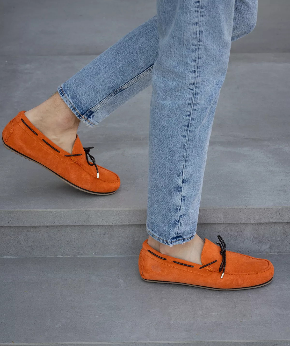 Mocassin CANCUN Daim Orange