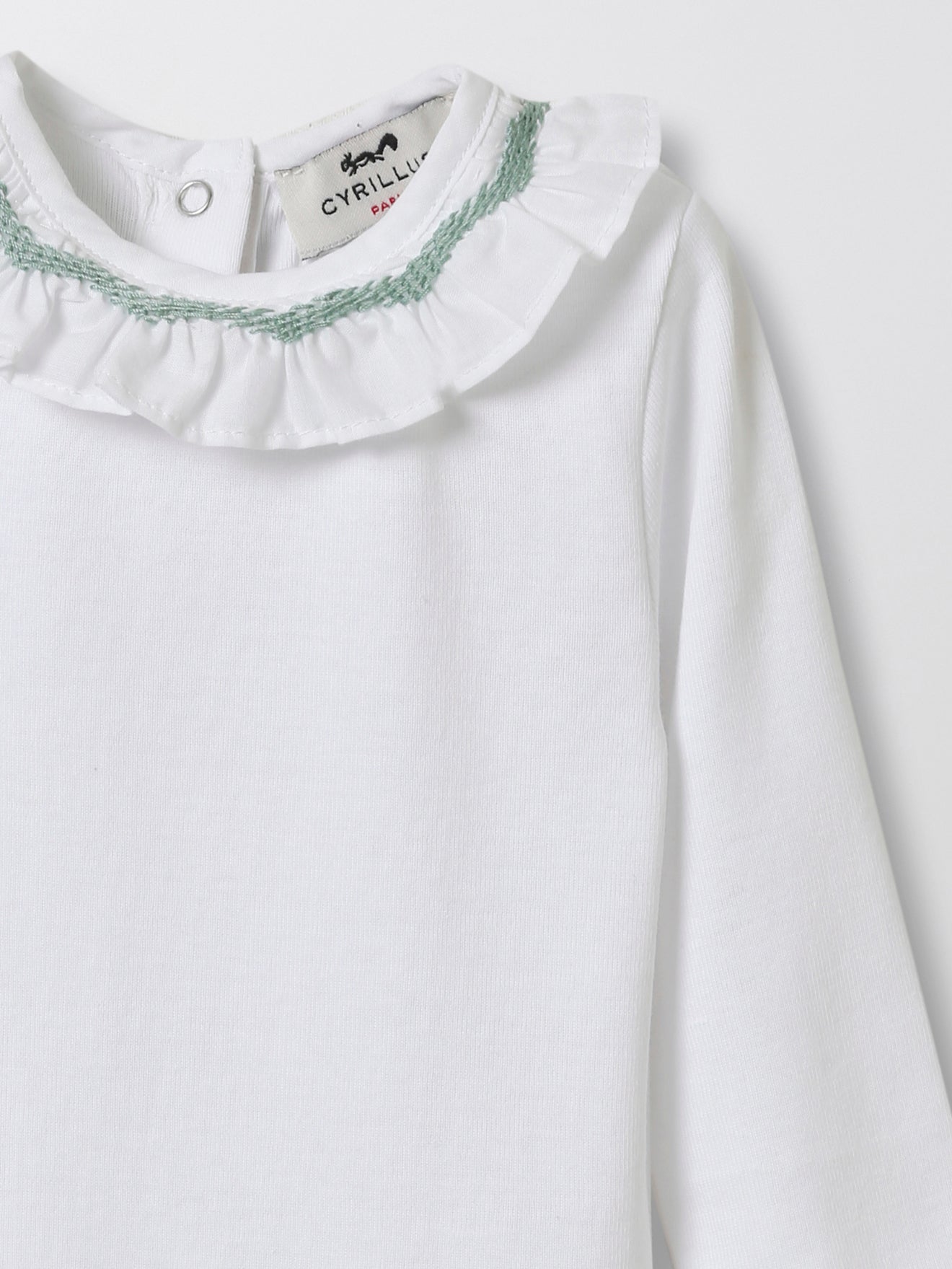 Body Bébé col avec smocks - Coton bio