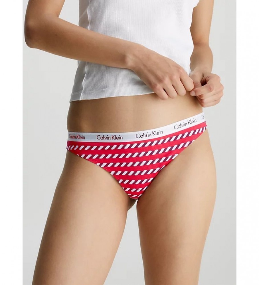 Pacote com 5 tangas Calvin Klein Carousel multicoloridas