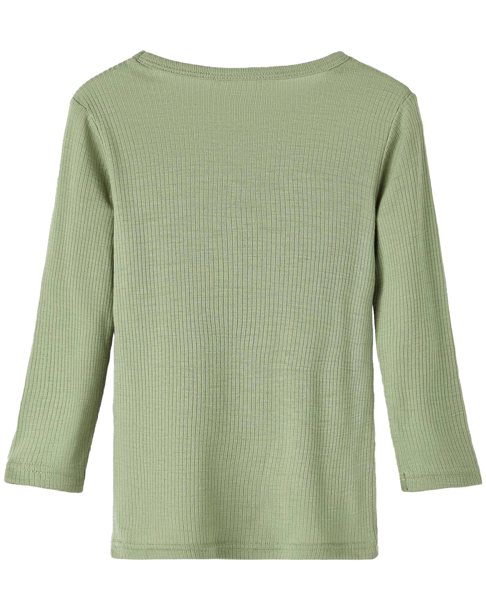Woll-Langarmshirt NMNFABLE in oil green