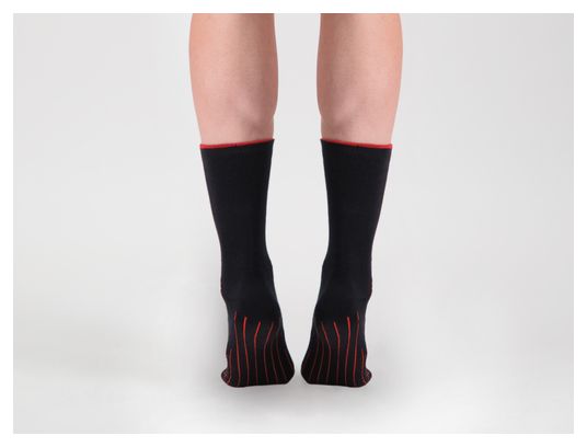 Chaussettes BBB InFraRouge FIRFeet Noir / Rouge
