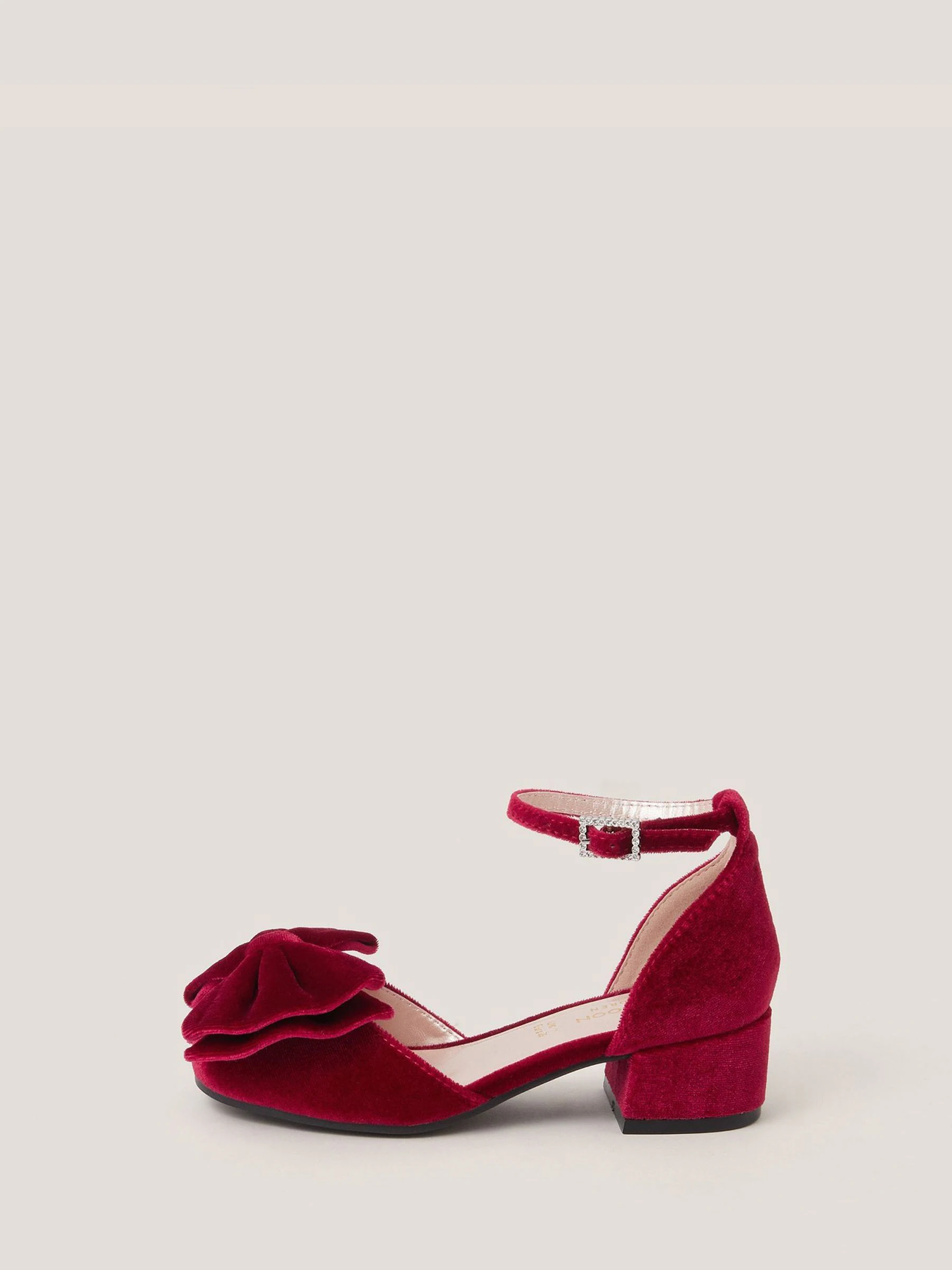 Monsoon Bow Velvet Heels