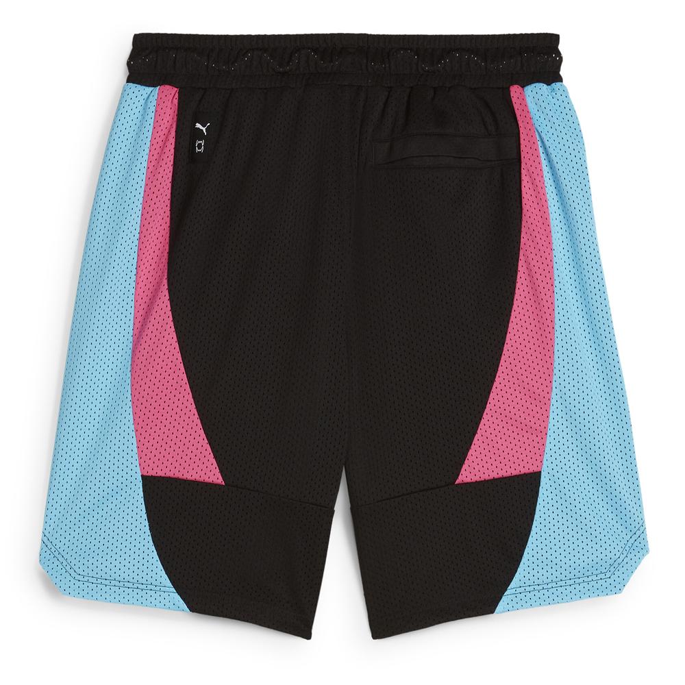 Puma Short de basket Noir/Bleu/Rose Homme Puma Scoot X Nl