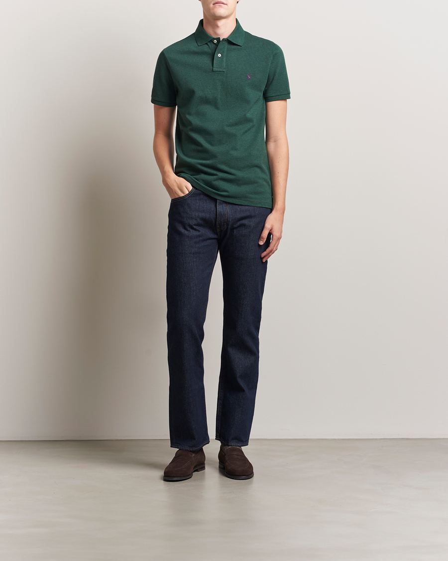 Polo Ralph Lauren Custom Slim Fit Polo Scotch Pine Heather
