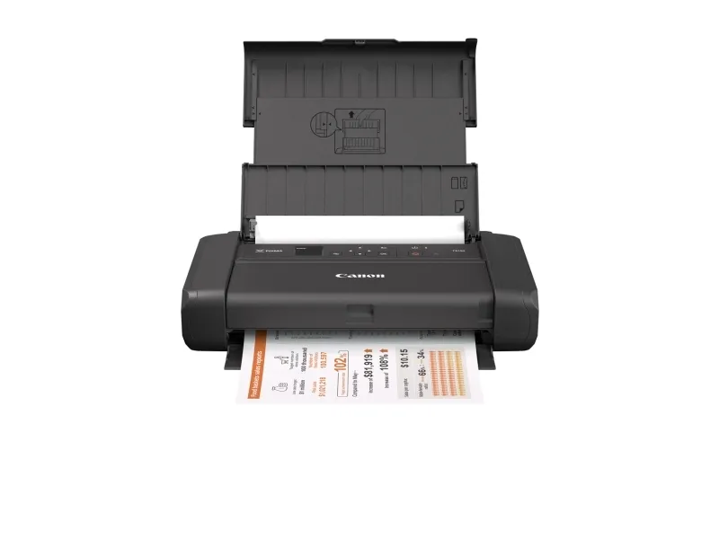Canon PIXMA TR150 - Printer - farve - blækprinter - A4/Legal - op til 9 ipm (mono) / op til 5.5 ipm (farve) - kapacitet: 50 ark - USB 2.0, Wi-Fi(n) - Uden Batteri