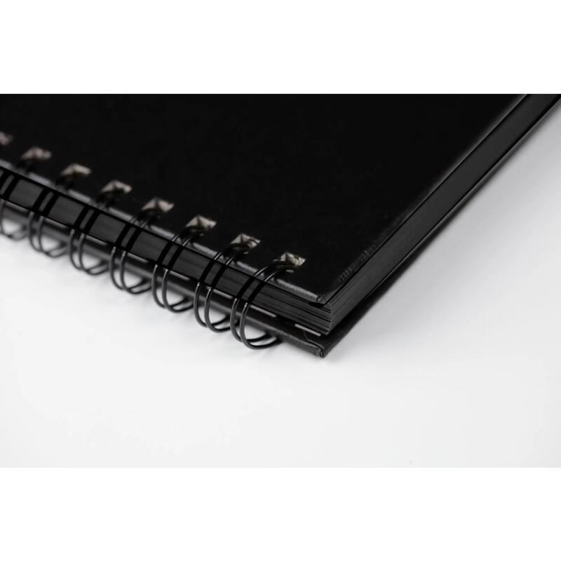 Goldline carnet spiralé 64F A4 140g F - Noir
