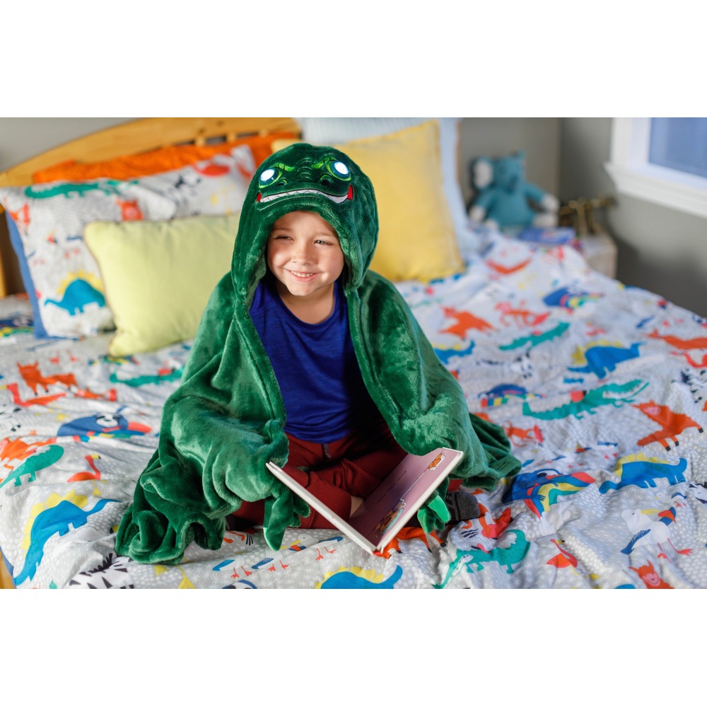Leuchtdecke mit LED-Augen und Dinosaurier-Motiv