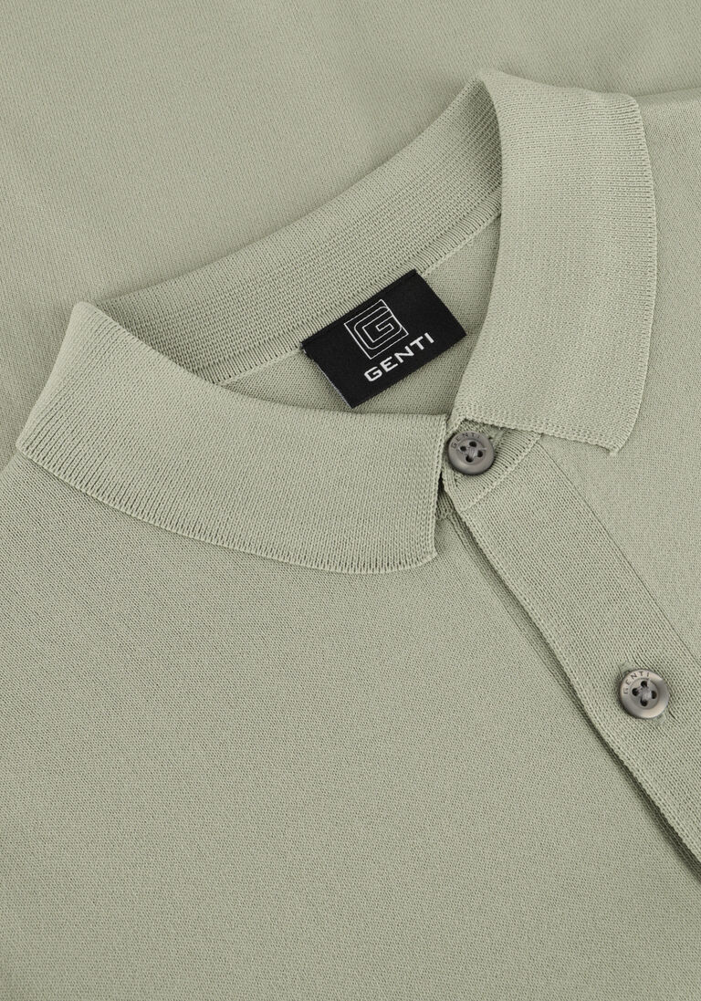 groene genti polo polo button ss k2046-1260