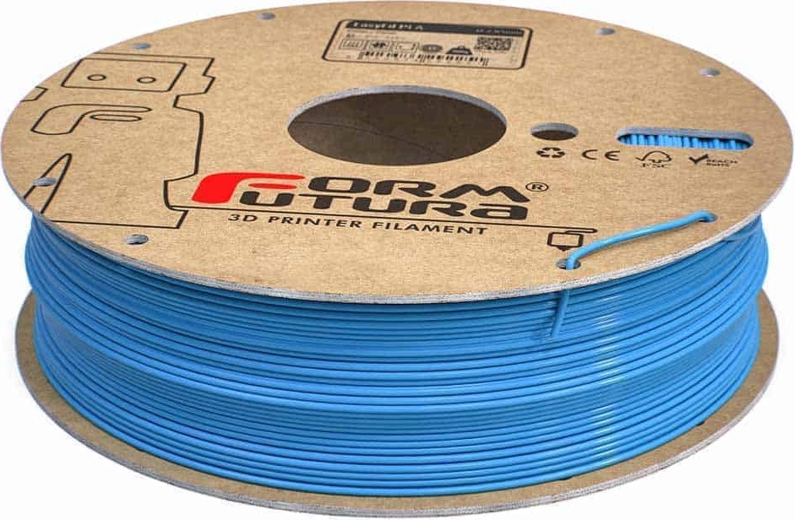 FormFutura  EasyFil™ PLA Light Blue, 1,75 mm / 750 g    Modifiziertes schlagzähes PLA in Hellblau