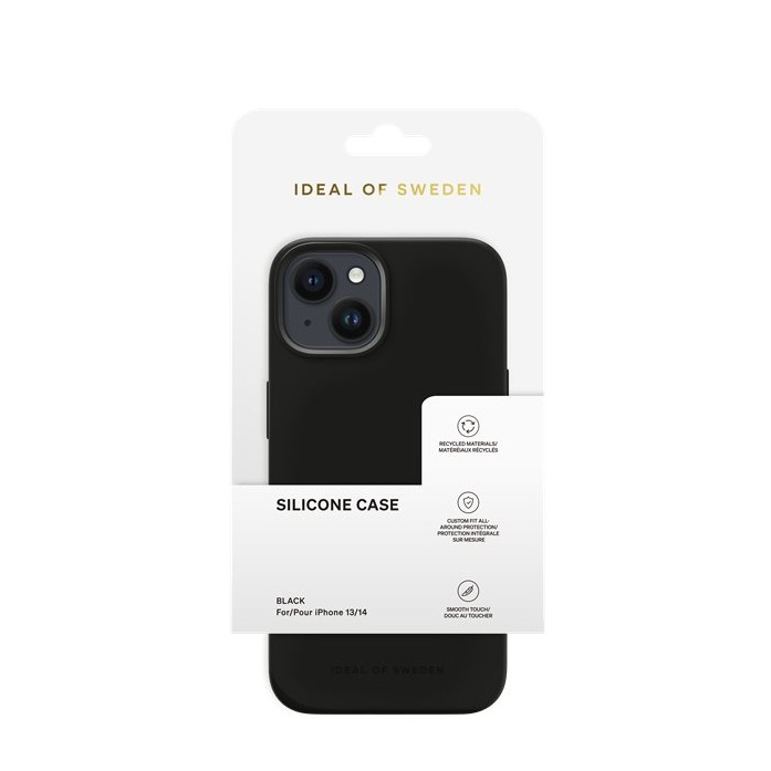iPhone 16e / 15 / 14 / 13 Silikon Hülle Case Recycled (IDSICSI23-I2261-01) - Schwarz