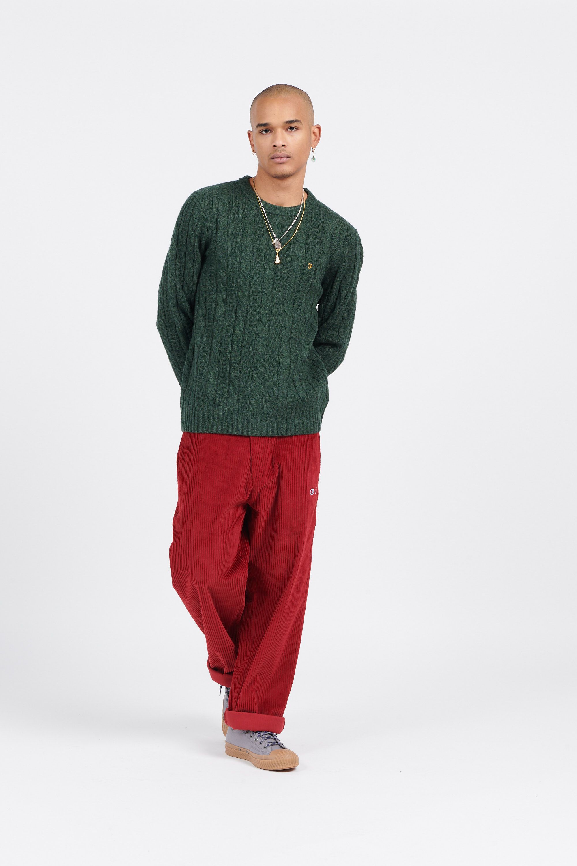 FARAH pull PULL F4GFD002 TASSOTTI CABLE Vert