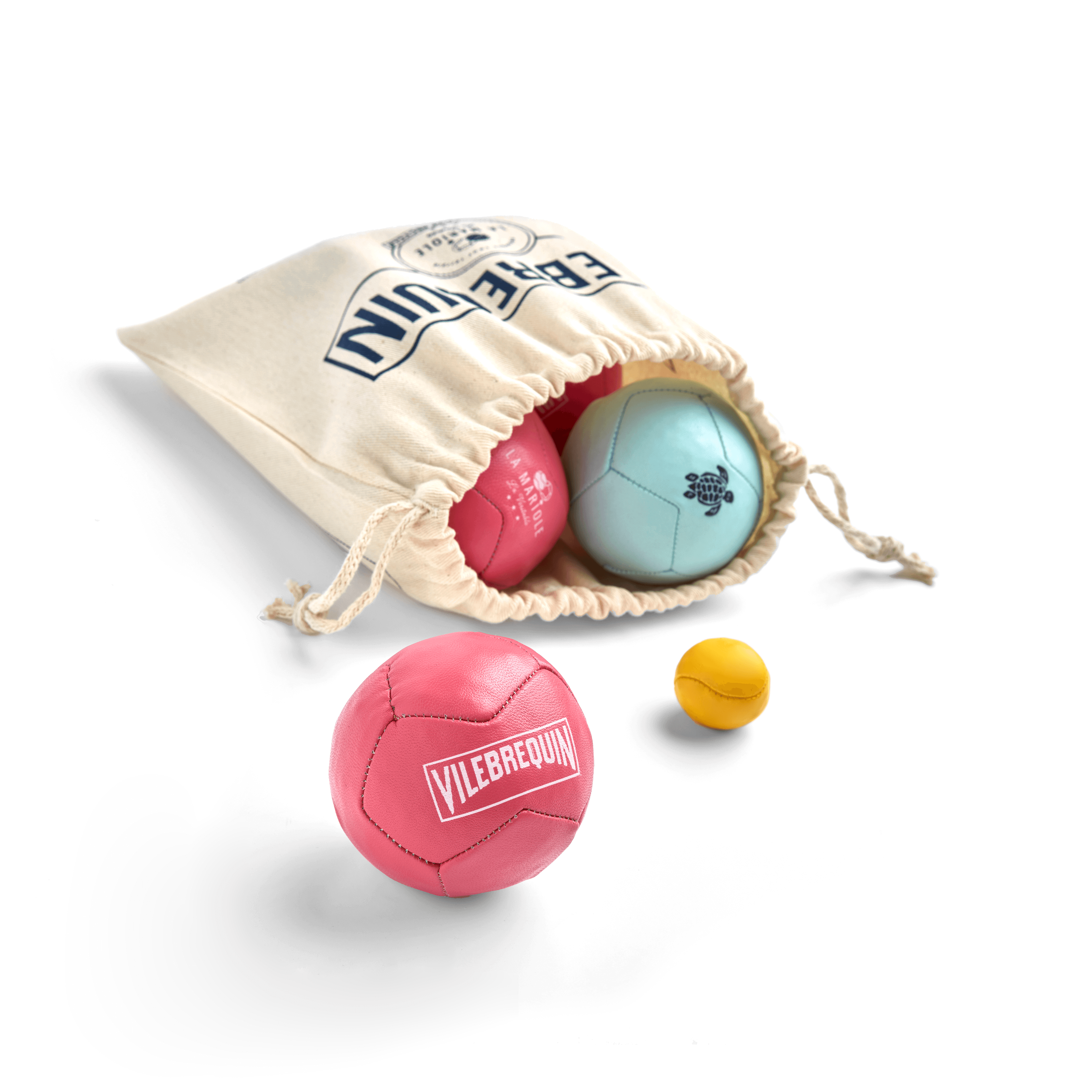 Packs jeu pétanque en cuir recyclé - Vilebrequin x La Mariole