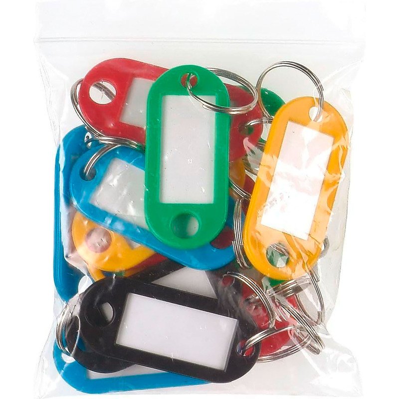 Porte-clés couleurs vives assorties - Sachet de 20