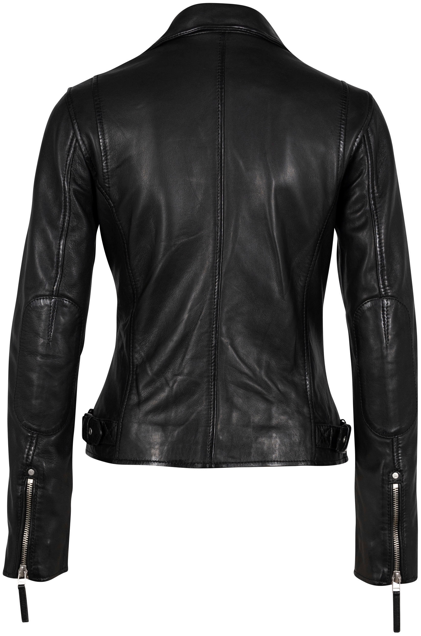 Mauritius Lederjacke »PGG W14 LEGV« im Biker-Style, asymetrischem Reissverschluss, Reverskragen