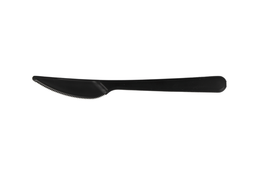 Herbruikbaar mes 180mm PP zwart