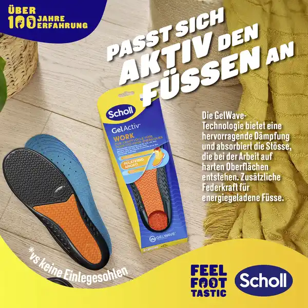 GelActiv Einlegesohlen WORK Größe L