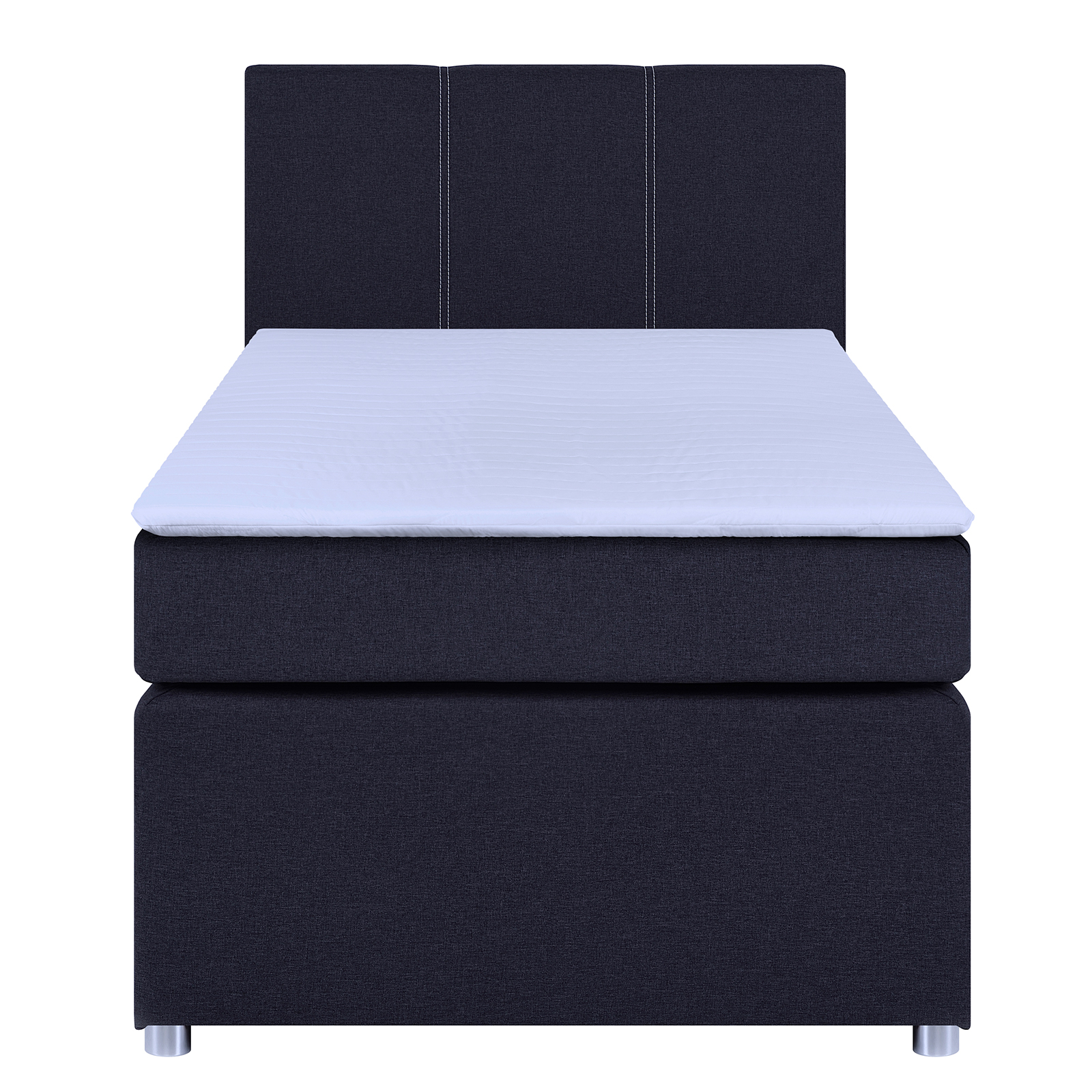 Boxspringbett - grau - H3 - Bonell-Federkern - 90x200 cm