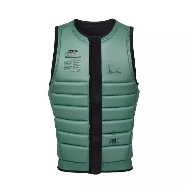 Gilet impact MYSTIC Check Out Front Zip Black