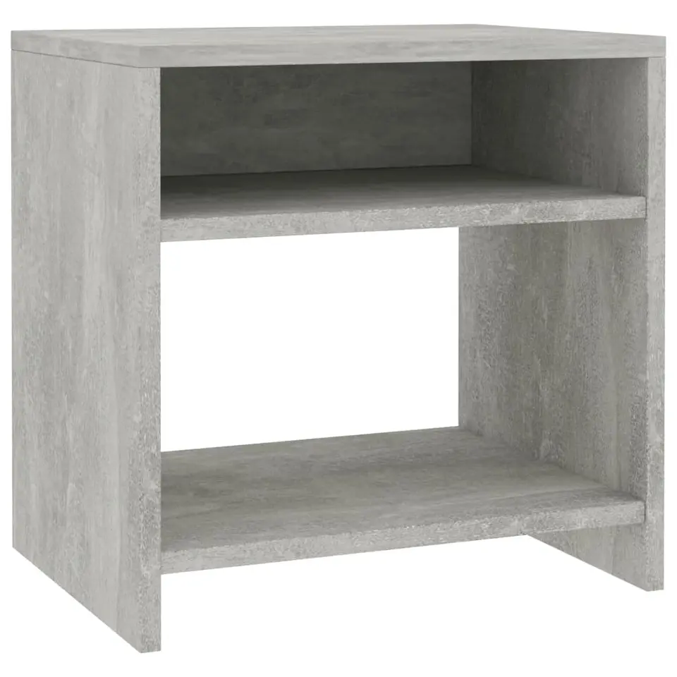 vidaXL - Nachtkastje - Grijs - Bewerkt hout