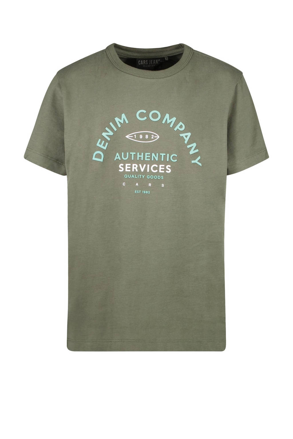 Cars T-shirt DEMY met printopdruk olijfgroen