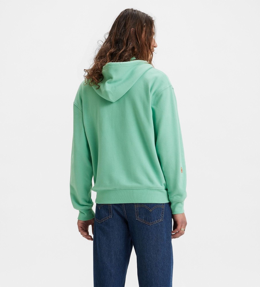 Moletom Levi's Verde Relaxed Graphic com Zíper