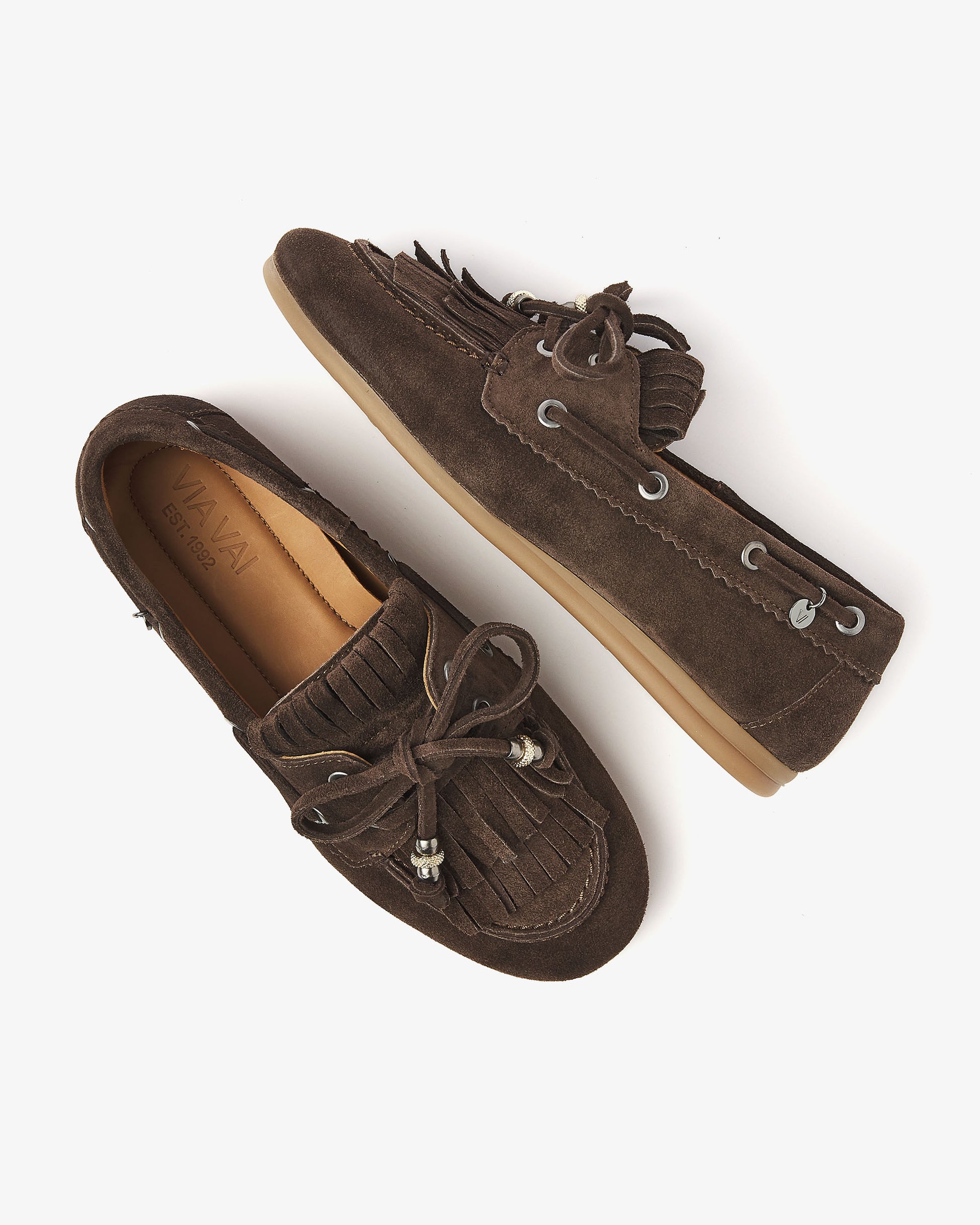 VIA VAI bruine dames loafers June Loua