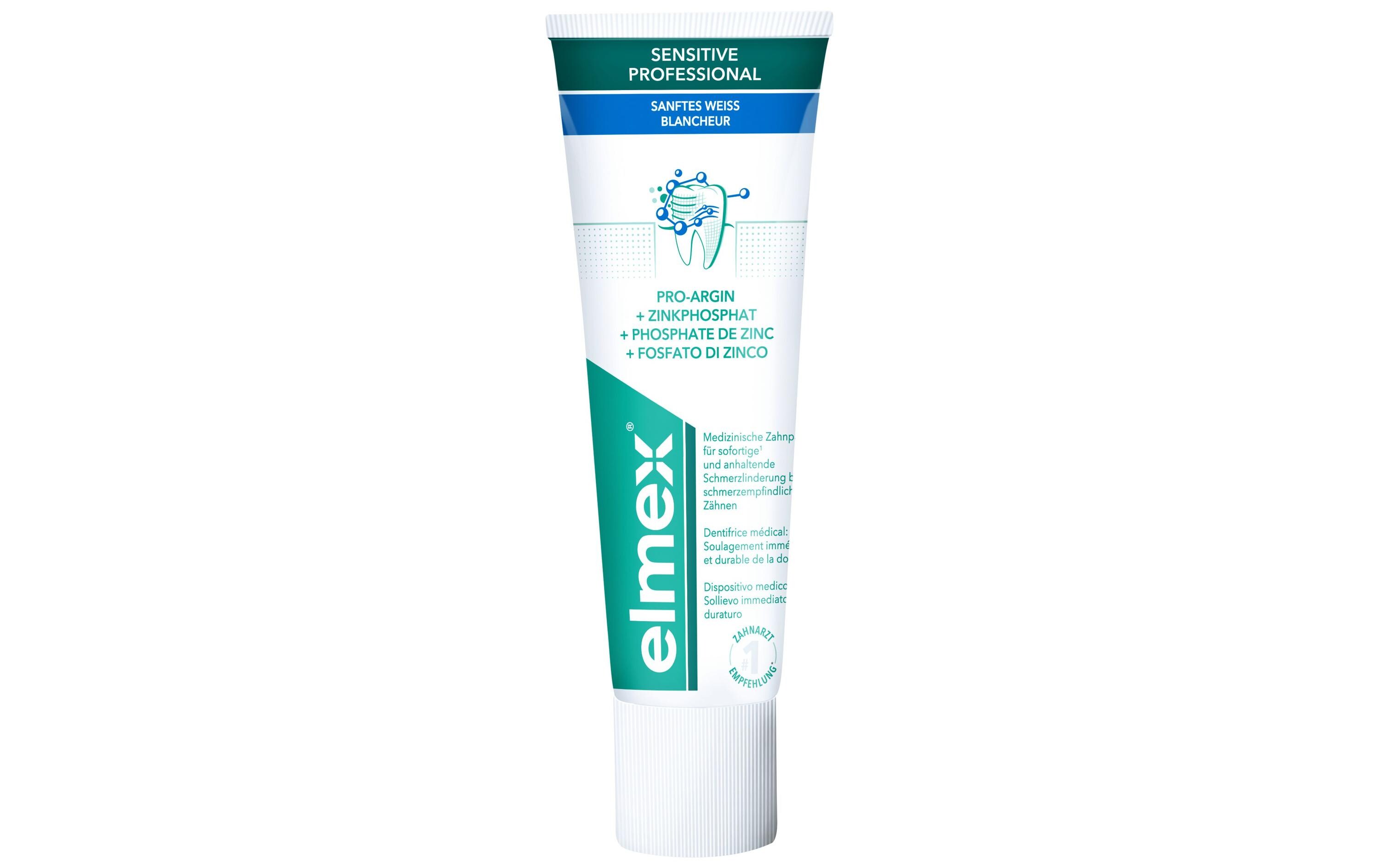 Zahnpasta Sensitive Professional Sanftes Weiss 75 mlZahncreme gegen schmerzempfindliche Zähne und Verfärbungen