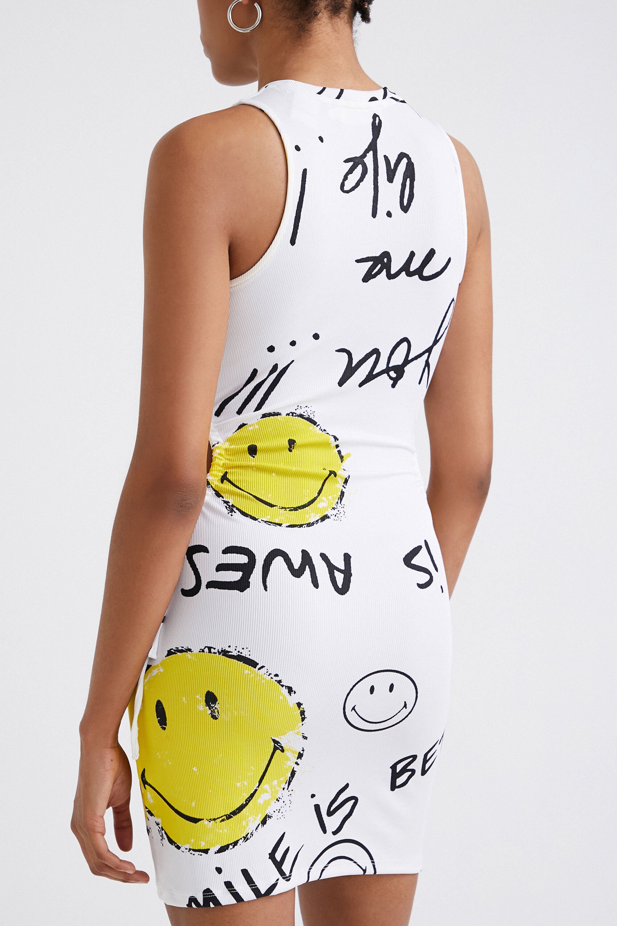 Robe courte ajustée Smiley