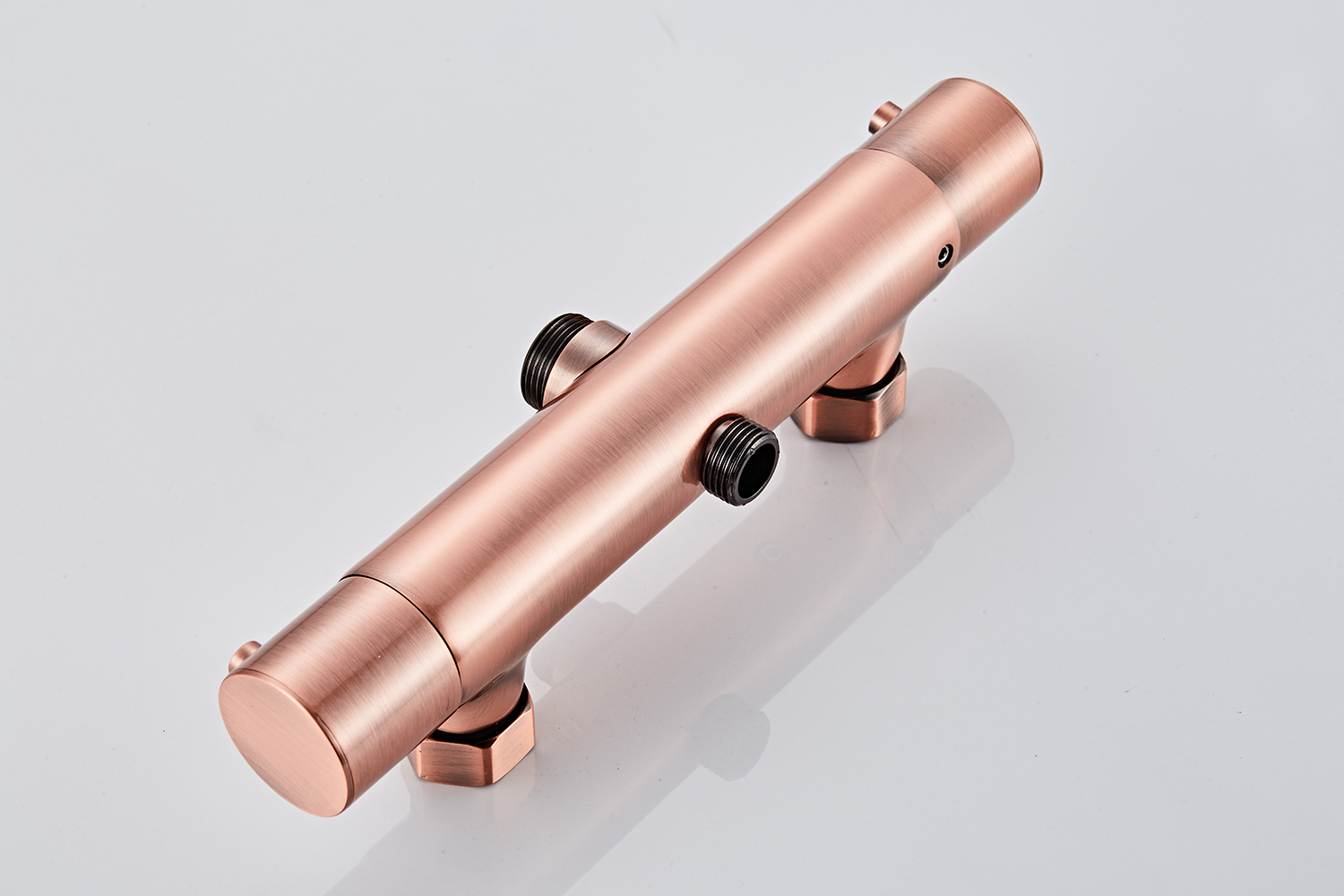 Saniclear Copper complete opbouw 20cm regendouche met thermostaatkraan geborsteld koper