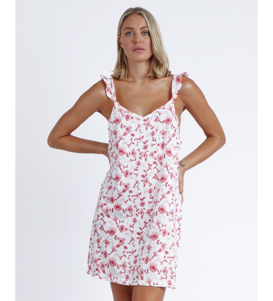 Camisola Admas Maquiagem Flores brancas
