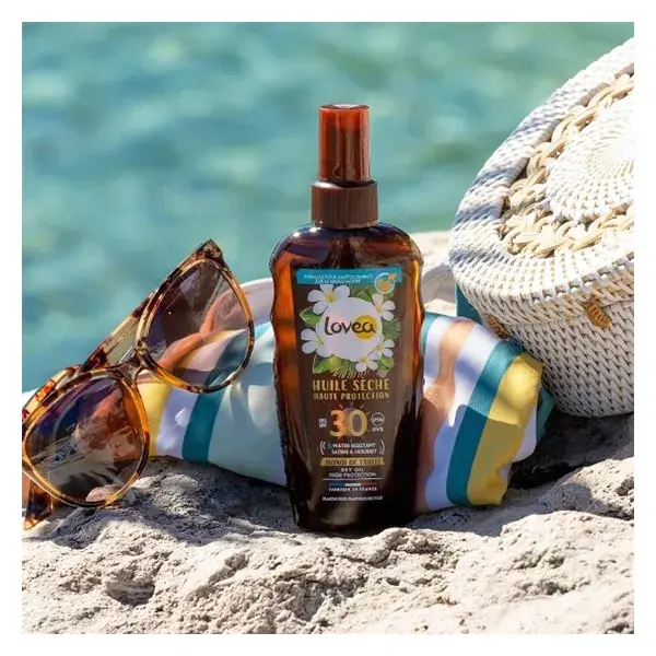 Lovea Solaire Huile Sèche Monoï de Tahiti SPF30 150ml